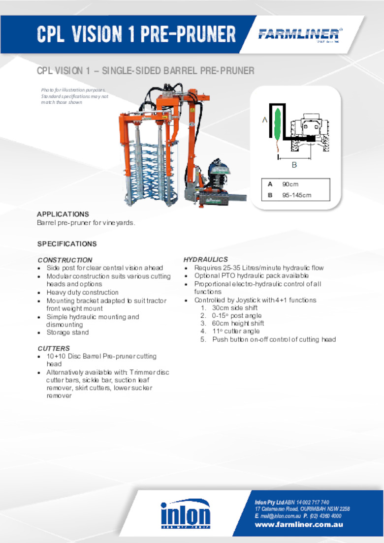 CPL Vision 1 Pre-pruner